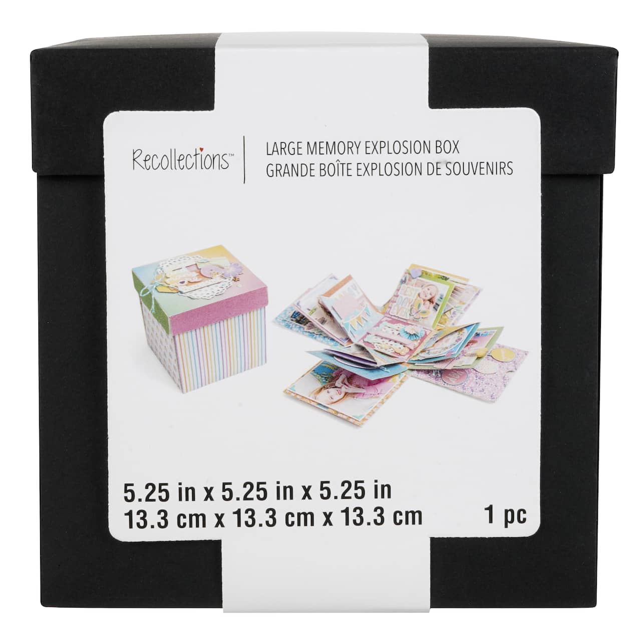 5&#x22; Black Memory Explosion Box by Recollections&#x2122;